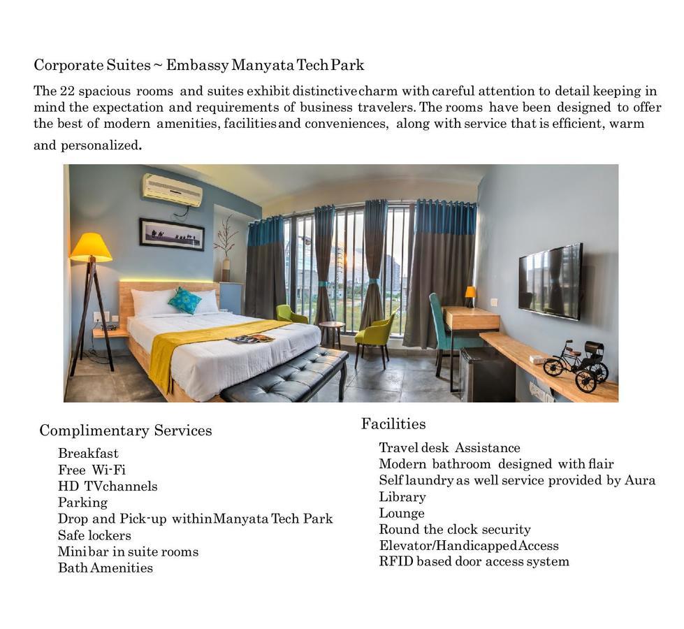 Aura Corporate Suites At Manyata Tech Park Bangalore Exteriör bild